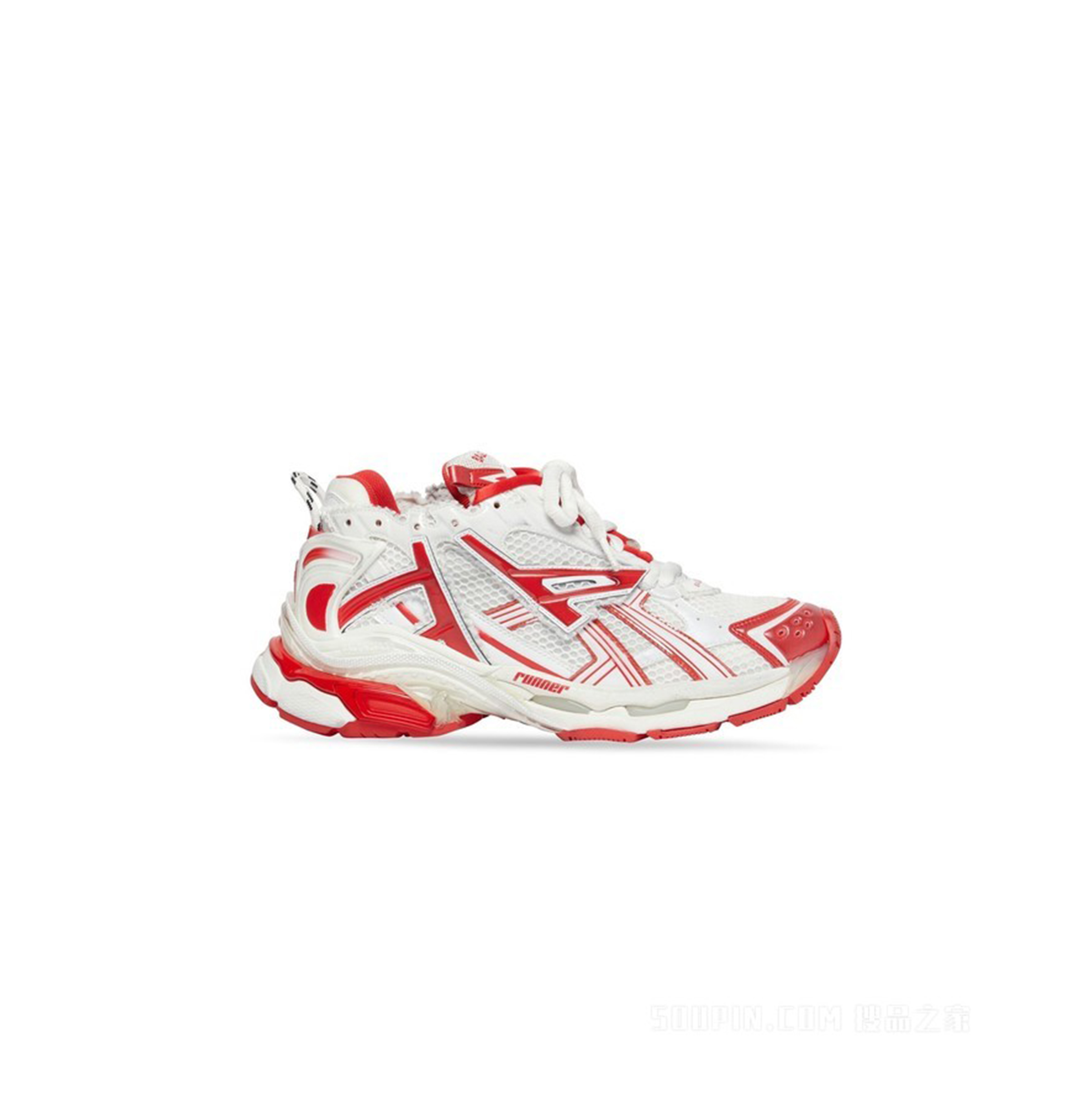 BALENCIAGA RUNNER SNEAKER WHITE RED 677403W3RB29060